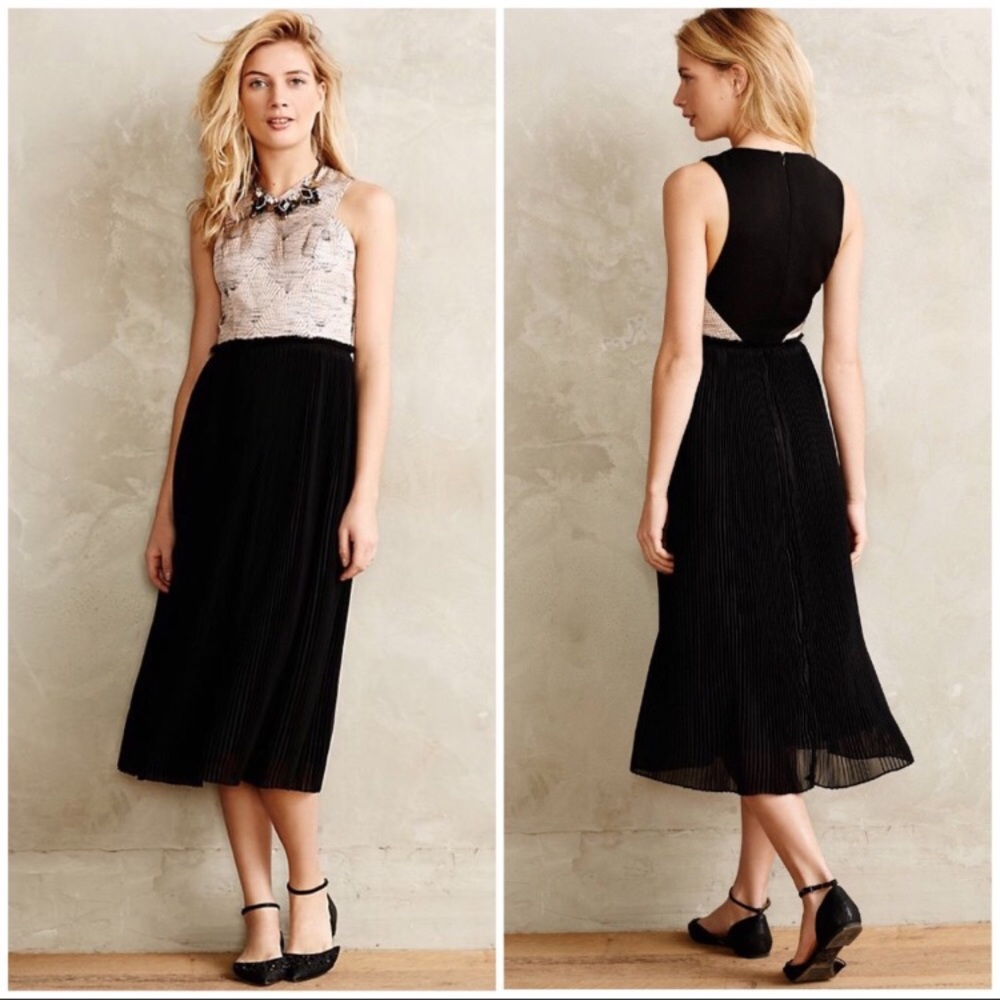 Anthropologie Nomad Isobel Midi Dress Size 14